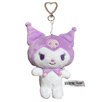Kuromi Plush Nyckelring & Bag Charm Kawaii | Kawaii Accessoar - 15,5 x 10 cm