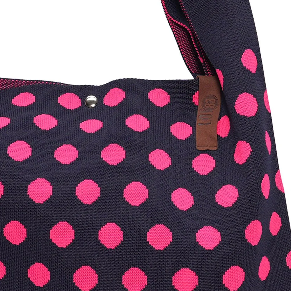 Shopper dots blue/pink - 2