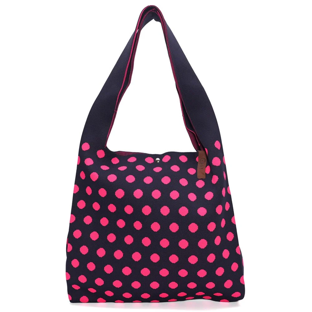 Shopper dots blue/pink