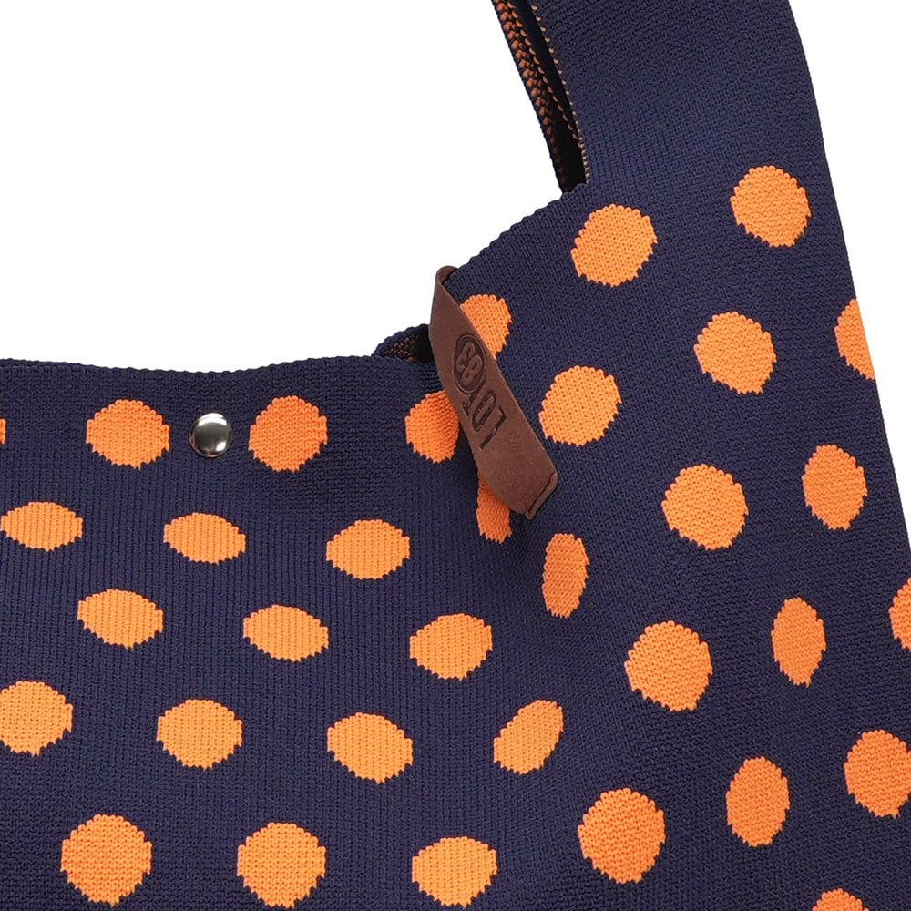 Shopper dots blue/orange - 2