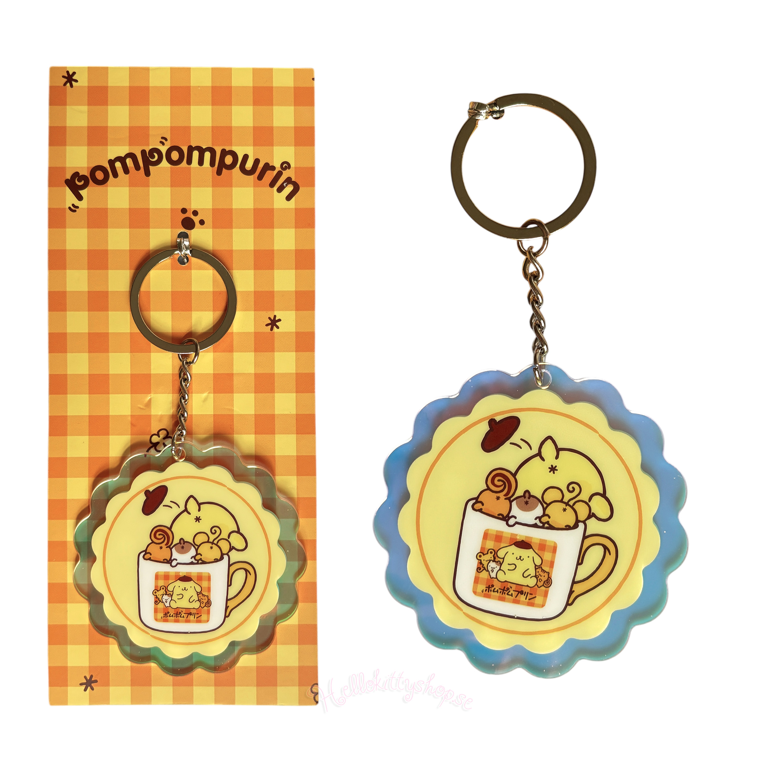 Pompompurin Nyckelring i Akryl 30-årsjubileum - Squishy Cute Purin