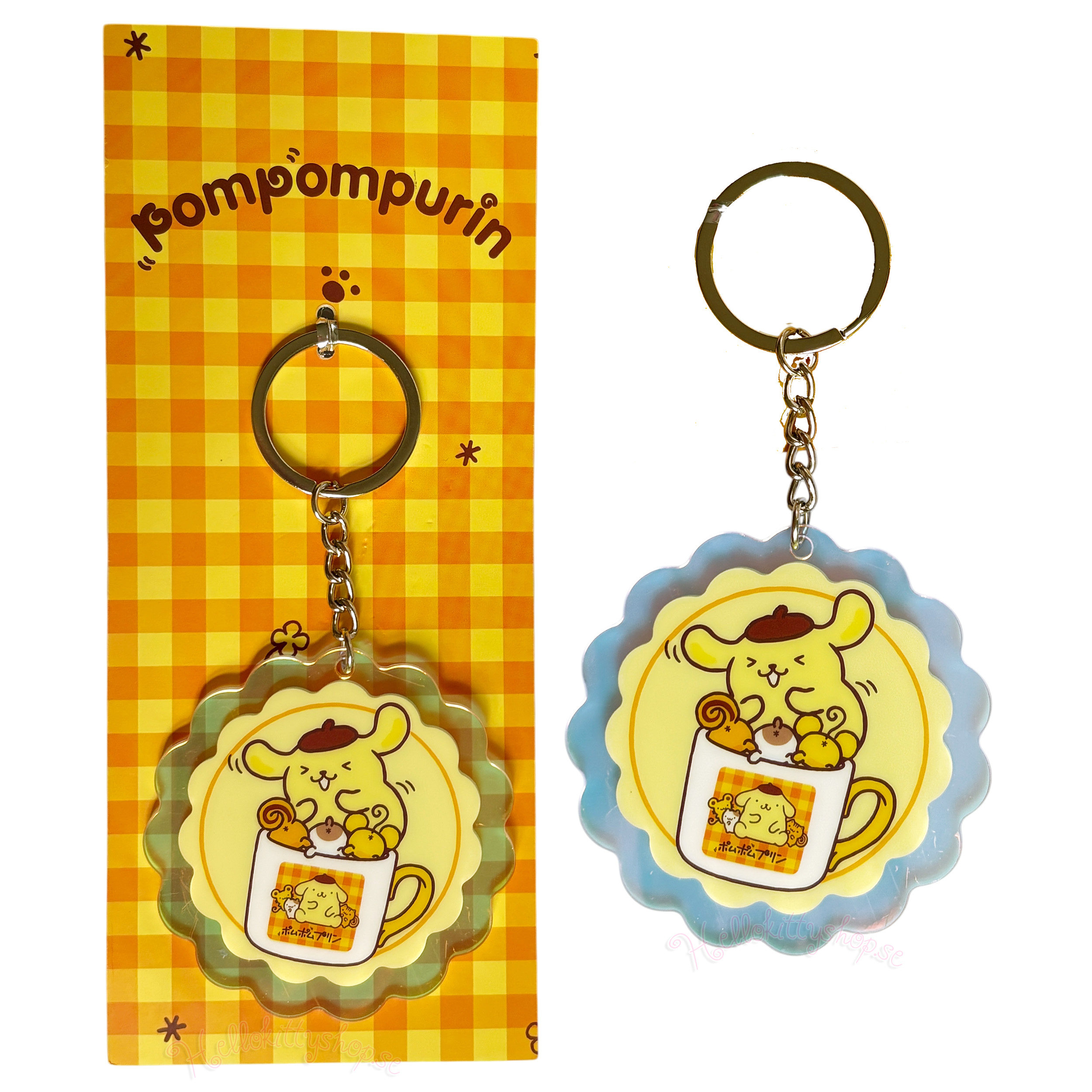 Pompompurin Nyckelring i Akryl 30-årsjubileum - Squishy Cute Purin