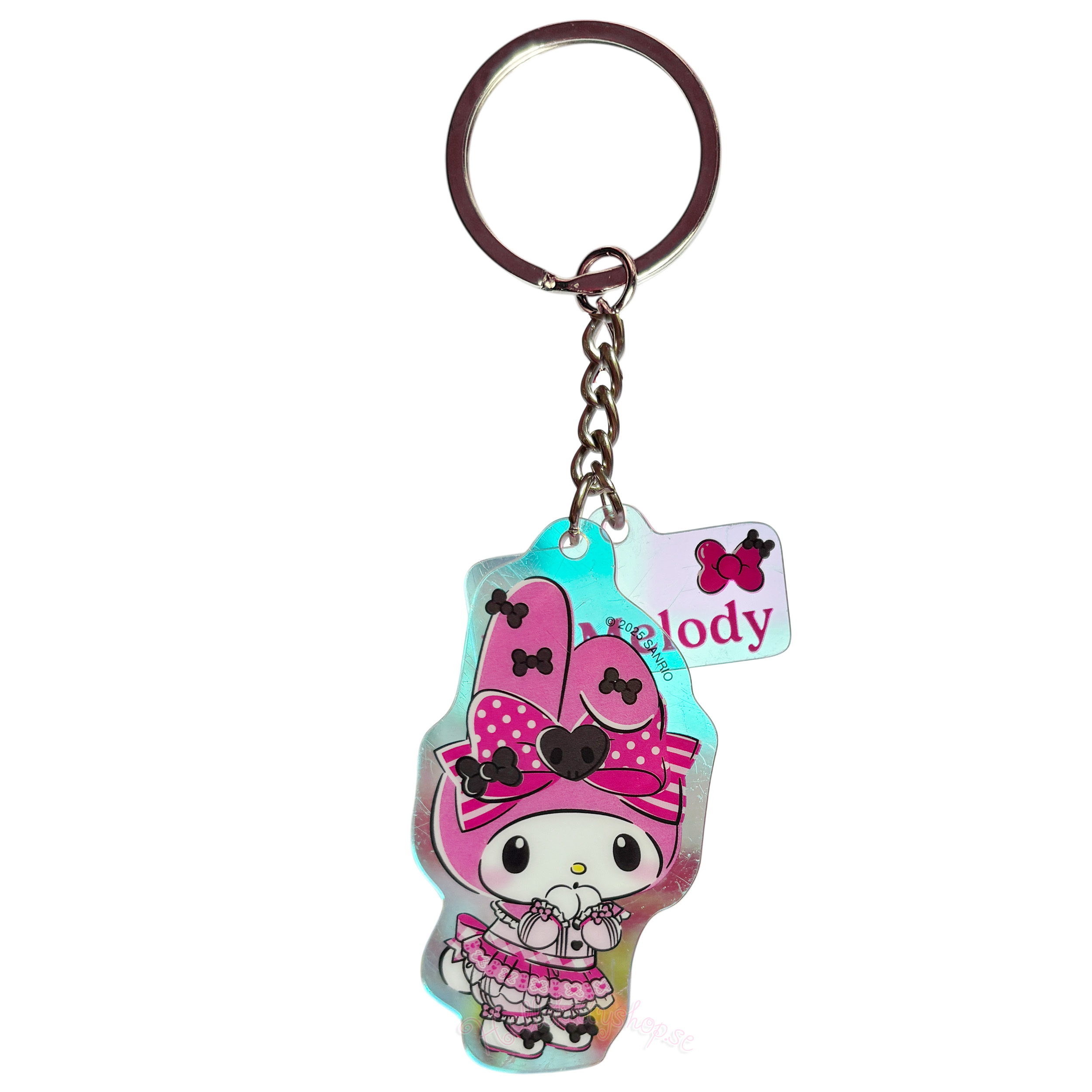 My Melody Nyckelring i Akryl - Pink Black Party - 2