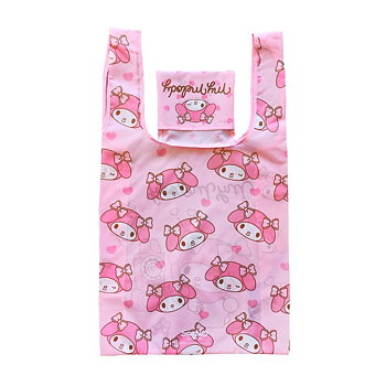 My Melody Hopfällbar Shoppingväska – Rosa Kawaii Tygkasse 33 x 37 cm