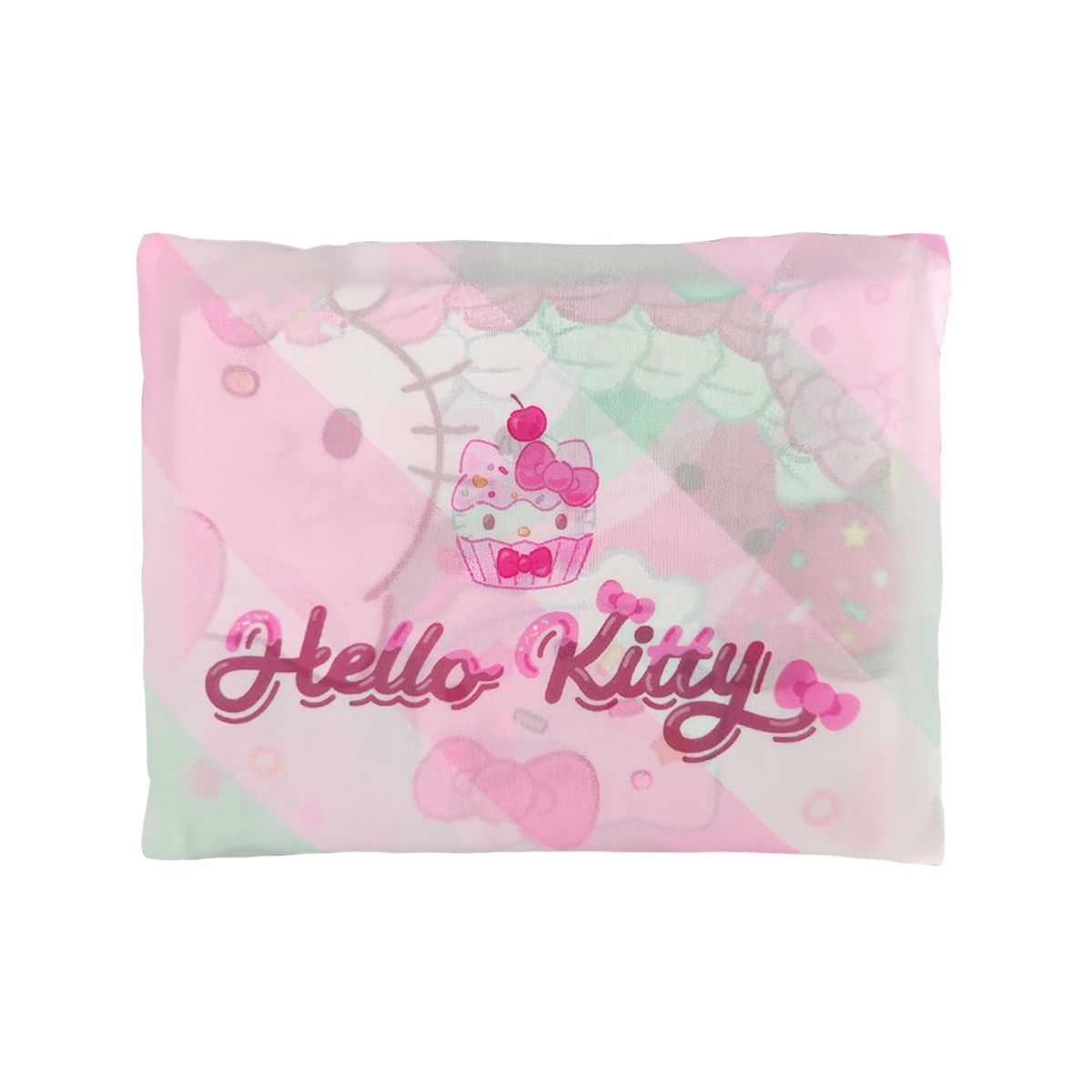 Hello Kitty Hopfällbar Shoppingväska – Rosa Kawaii Tygkasse 33 x 37 cm - 3