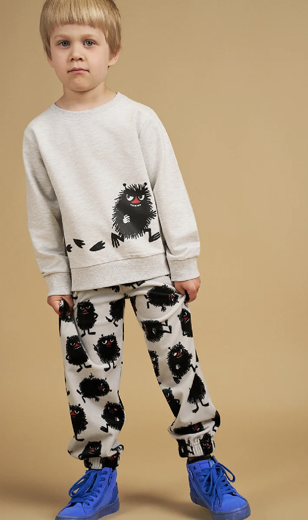 Moomin Kids' College Sweatshirt - Stinky Light Gray - 2
