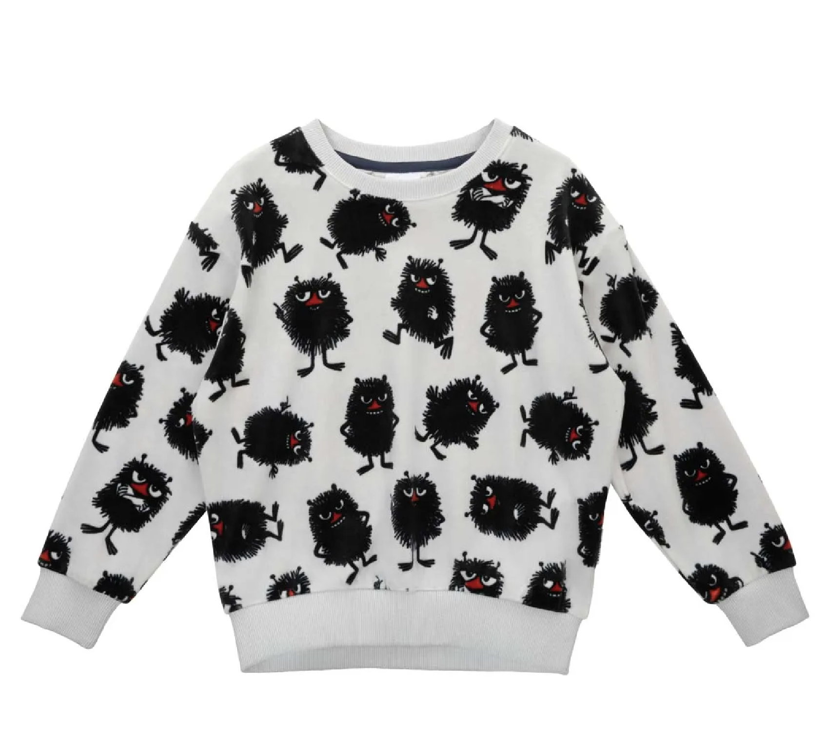 Moomin Kids' Velour Sweatshirt - Stinky Light Gray