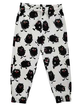 Moomin Kids' Velour Pants - Stinky Light Gray