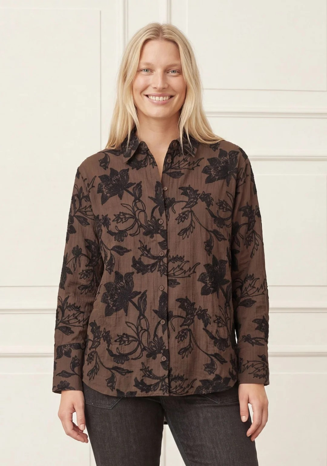 Nimi Shirt - Dark Brown - Isay