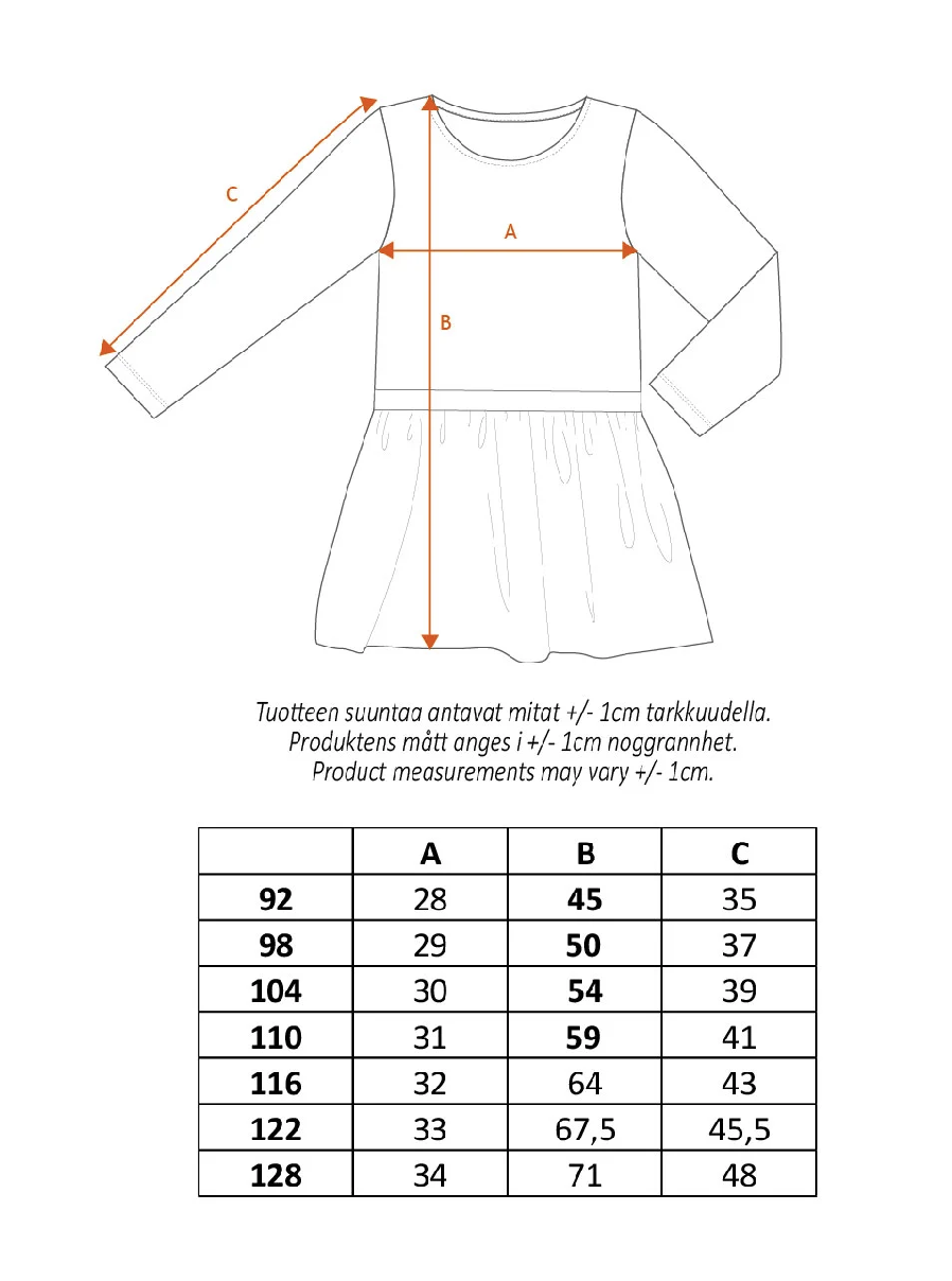 Moomin Kids' Dress - Pumpkin Pink - 3