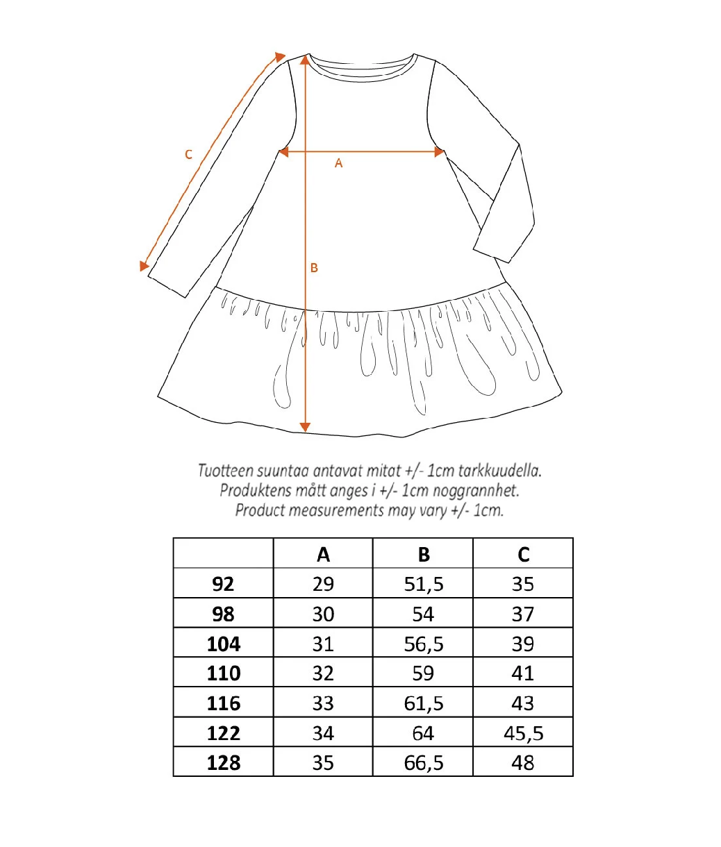 Moomin Kids' Dress - Flood, Dark Blue - 2