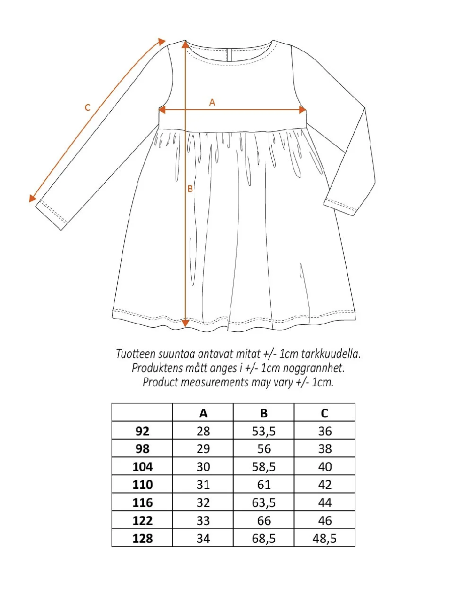 Moomin Kids' Dress - Fruit Harvest Beige - 3