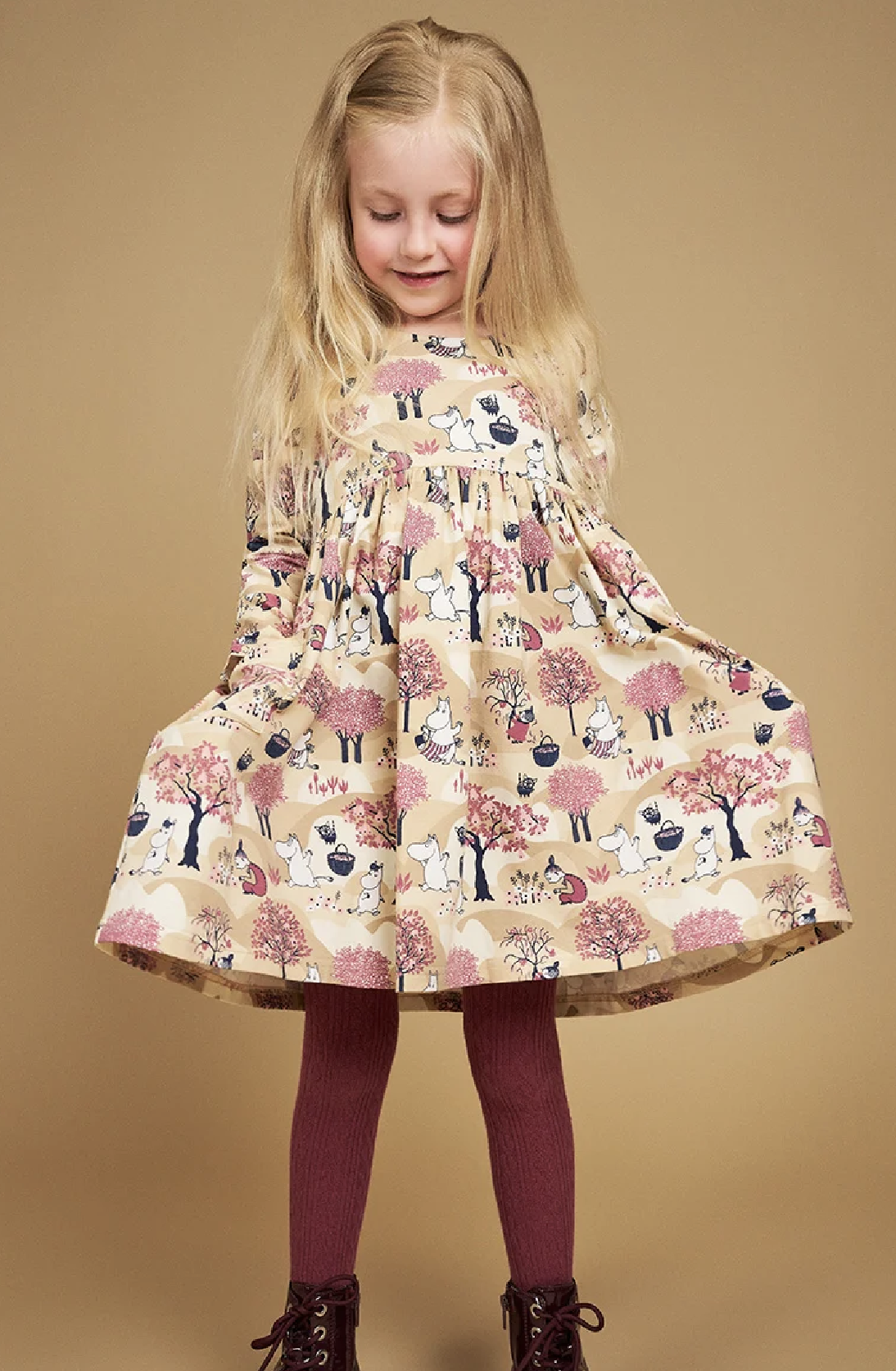 Moomin Kids' Dress - Fruit Harvest Beige - 2