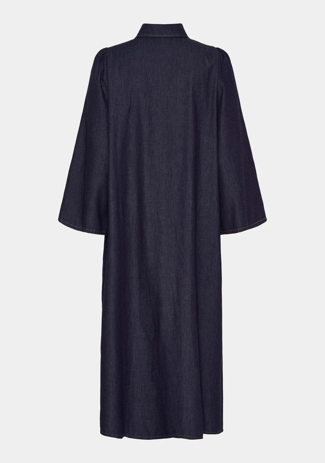 Ganja Sleeve Dress - Unwashed Denim - Isay - 3