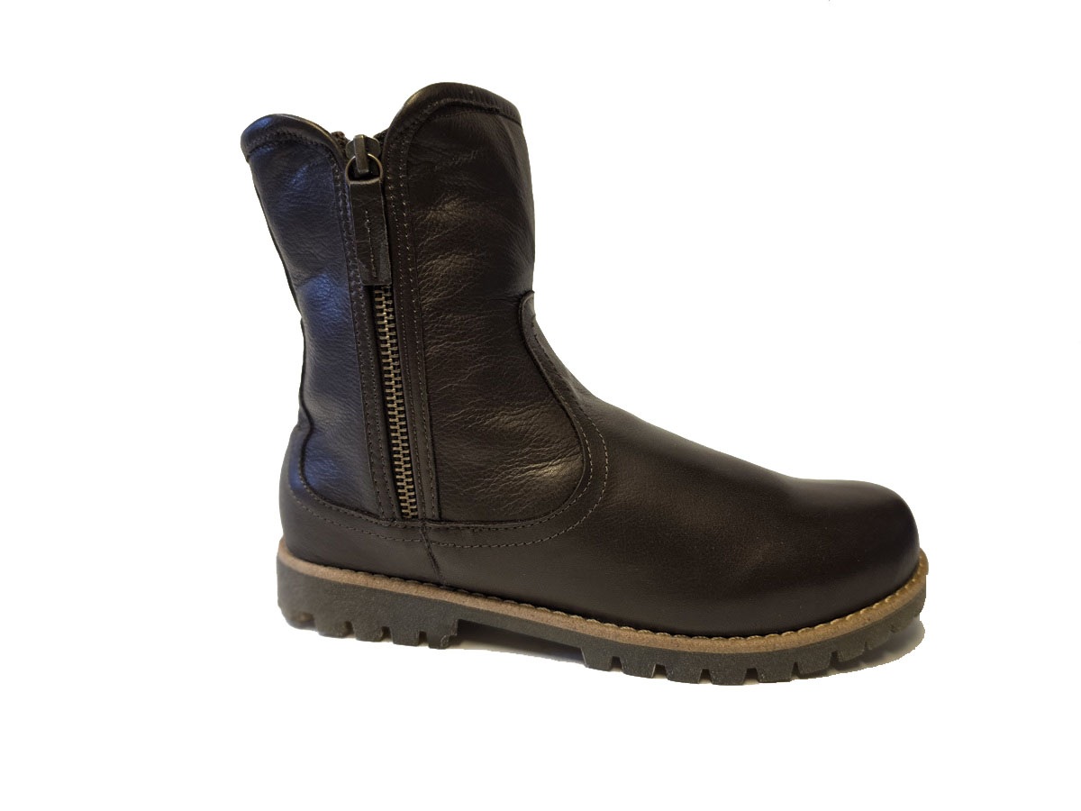 Charlotte of Sweden Double Zipper Boot Brown
