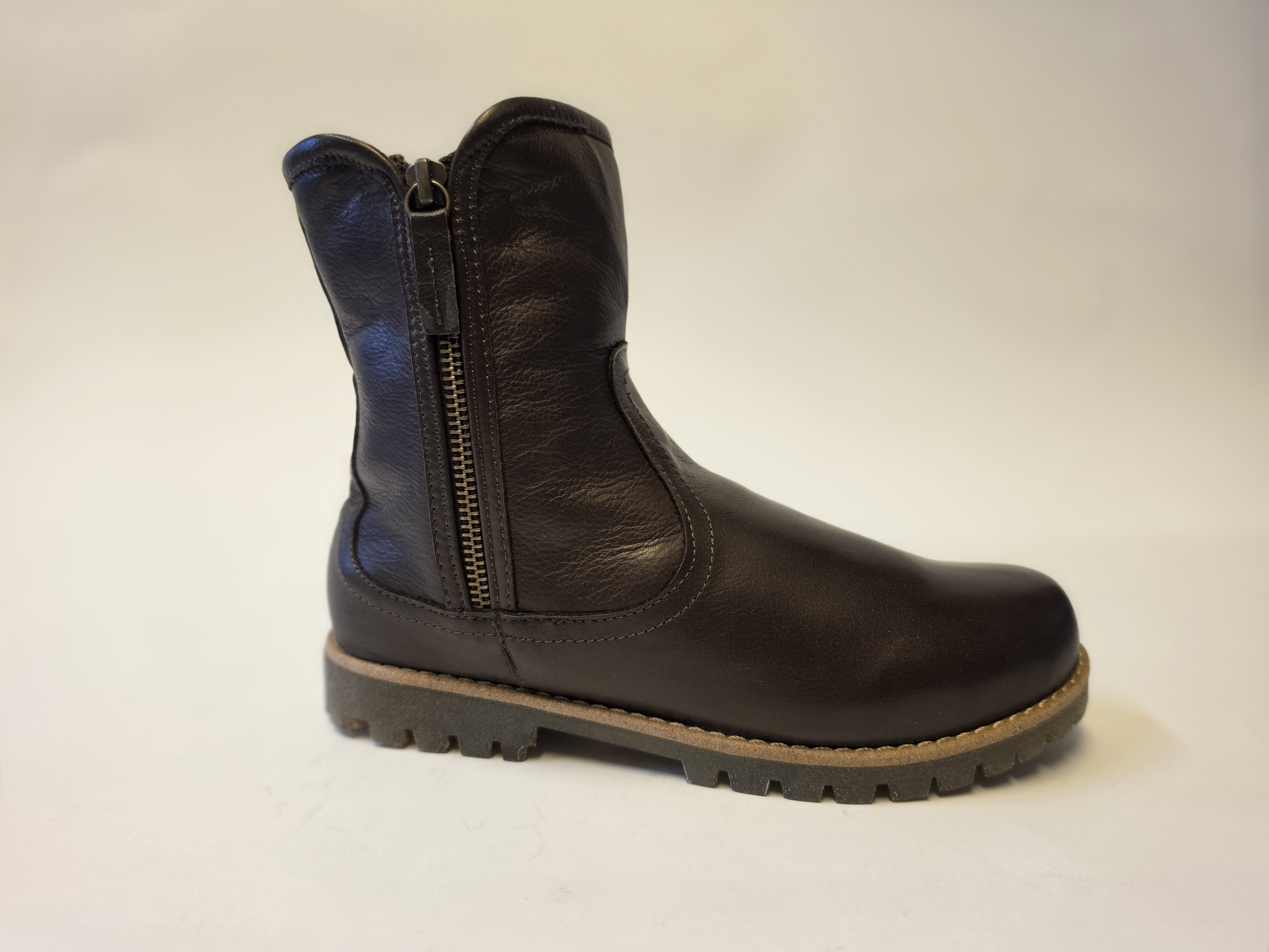 Charlotte of Sweden Double Zipper Boot Brown