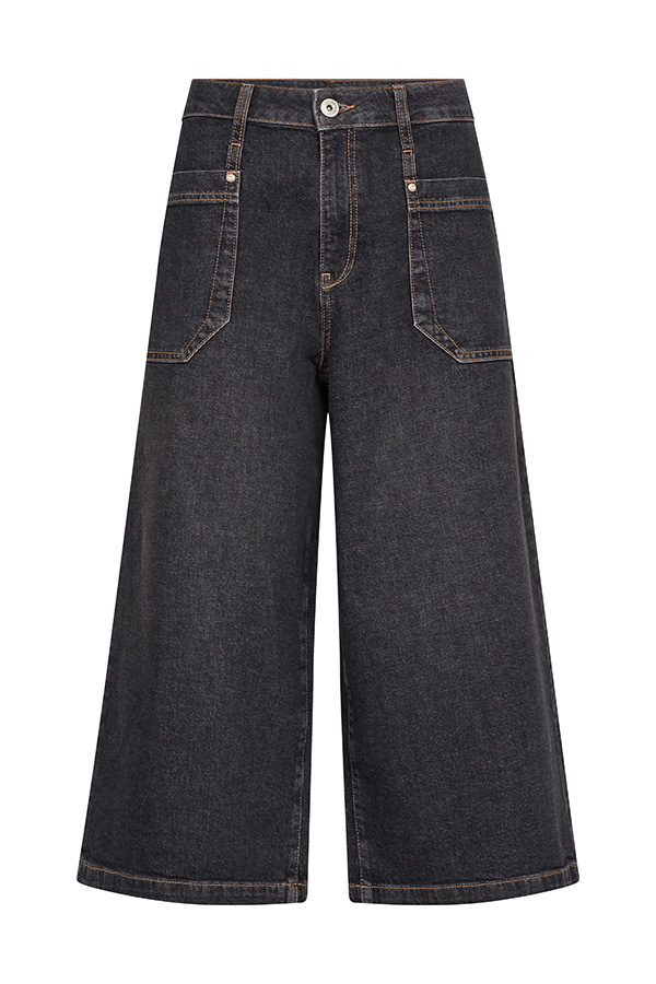 Mos Mosh - MMCulotte Juventus Jeans Black Capri - 3