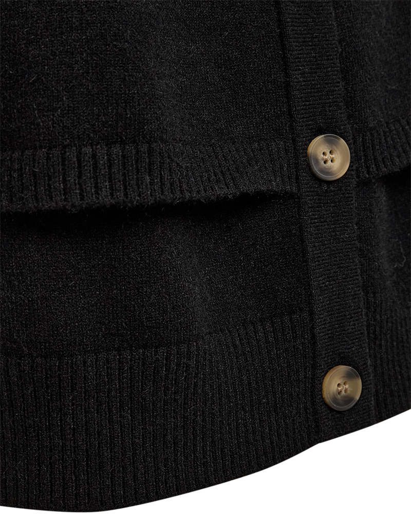 Cape Cardigan - black - 3