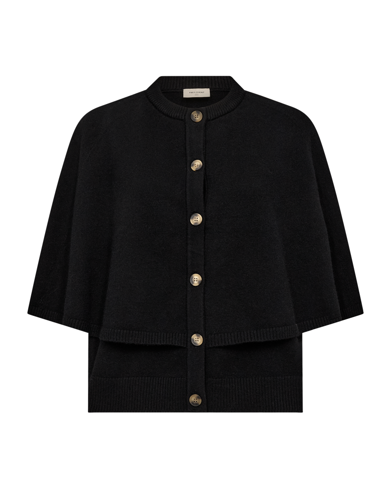 Cape Cardigan - black