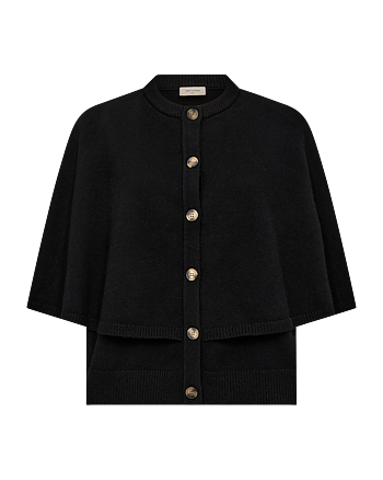 Cape Cardigan - black