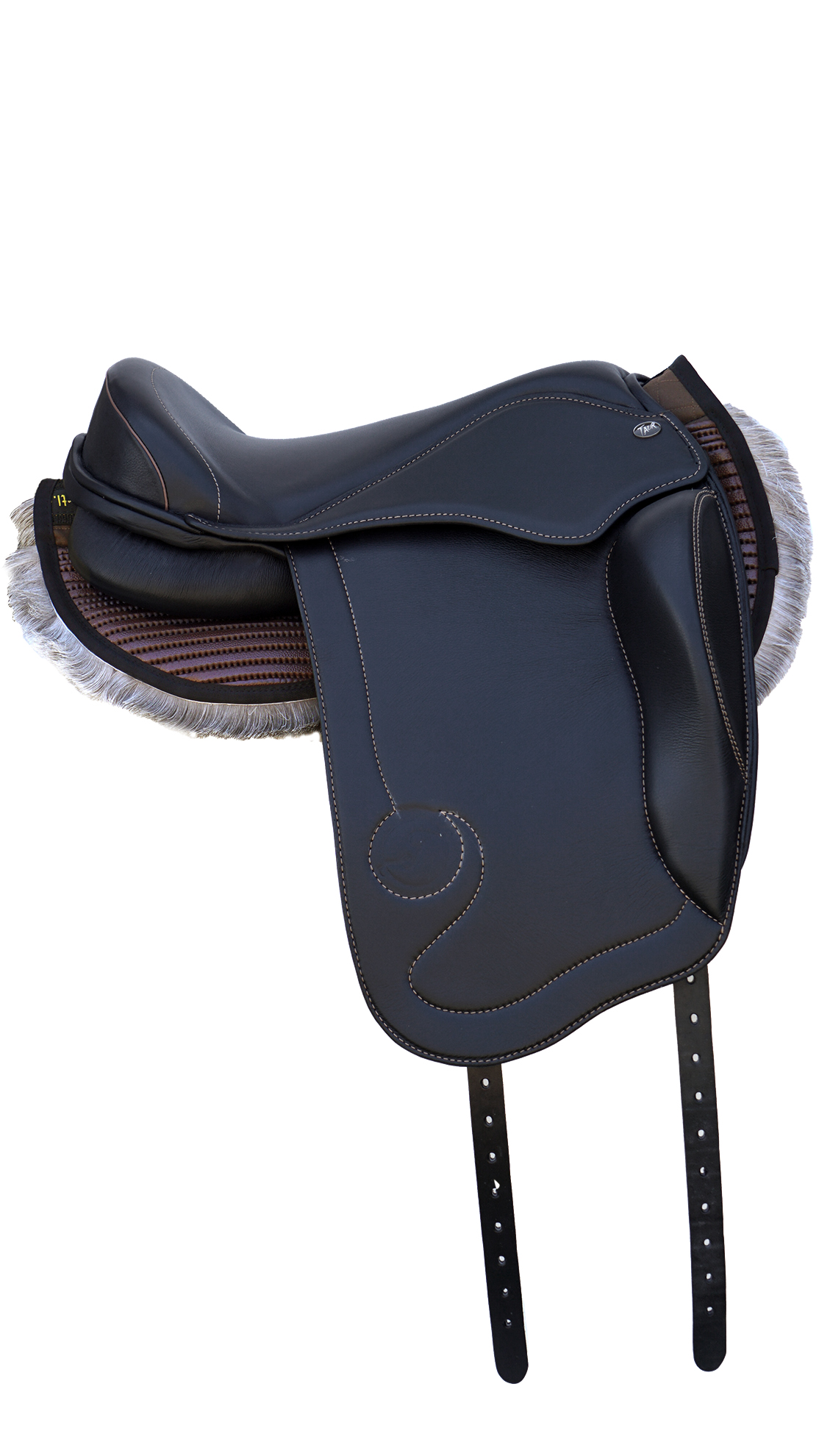 Halfpad Bartl "AERIAL" Anti-Slip with reindeer fur, brown - 7