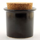 Stig Lindberg (1960s) Dark Brown Jar with Cork Lid 8 cm  [Sample Images]
