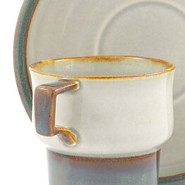 イェンス・クイストガード  Temaシリーズ  茶色い装飾のコーヒーカップ  10cm  1970年  [サンプル画像]