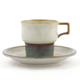 イェンス・クイストガード  Temaシリーズ  茶色い装飾のコーヒーカップ  10cm  1970年  [サンプル画像]