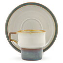 Jens Quistgaard (Tema 1970) Rustic Coffee Cup with Brown Decor 10 cm  [Sample Images]