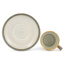 Jens Quistgaard (Tema 1970) Rustic Coffee Cup with Brown Decor 10 cm  [Sample Images]