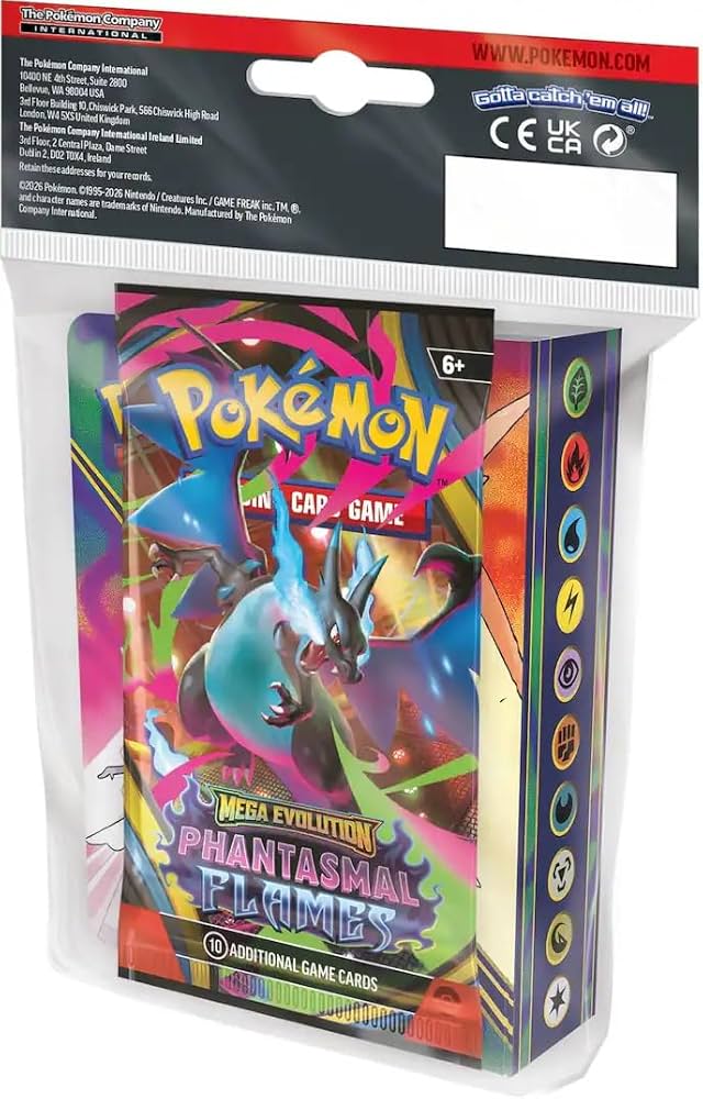 Pokemon Mega Evolution Phantasmal Flames Booster + Mini Portfolio