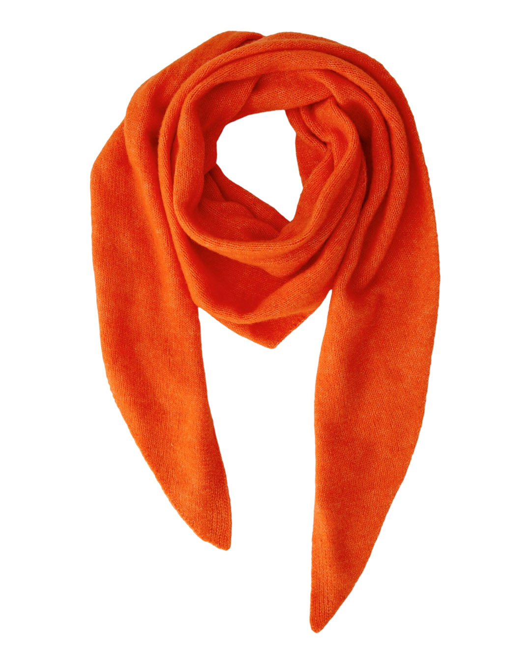 Halsduk trekant ullblandning orange - 2