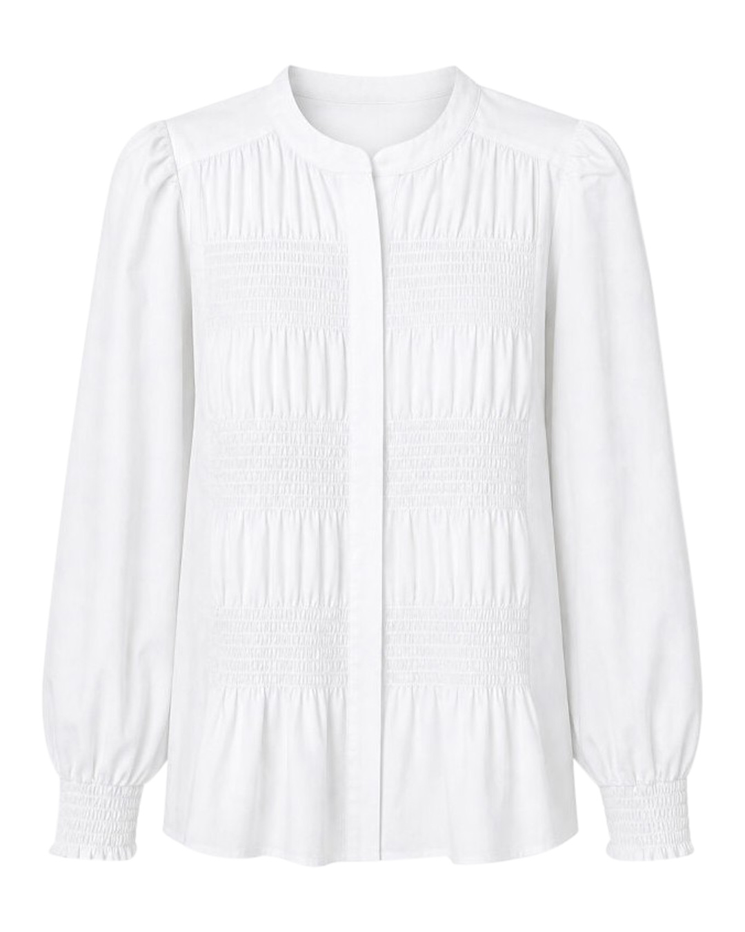 Skjorta Melea smock fram vit - 5