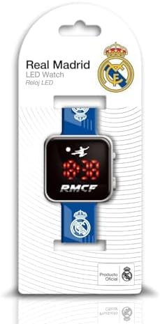 Real Madrid Digital LED Barnklocka – Blå  - 4