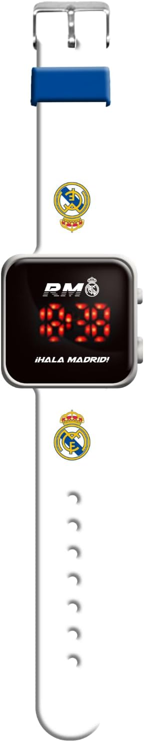 Real Madrid Digital LED Barnklocka – Vit