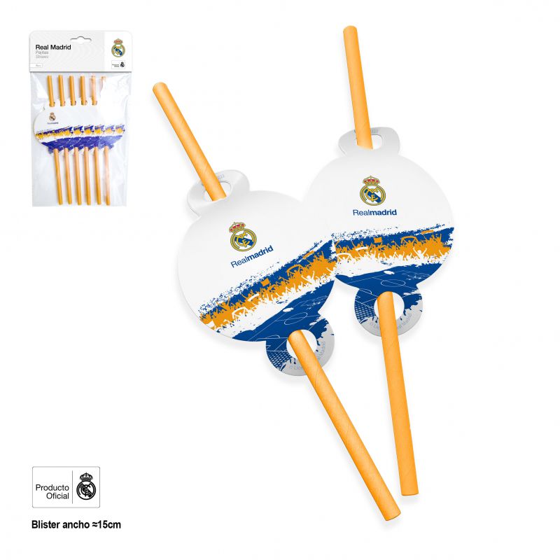 Real Madrid Sugrör 6-pack Aficion