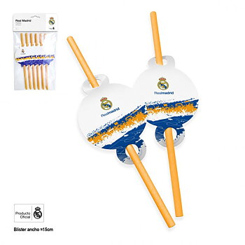 Real Madrid Sugrör 6-pack Aficion