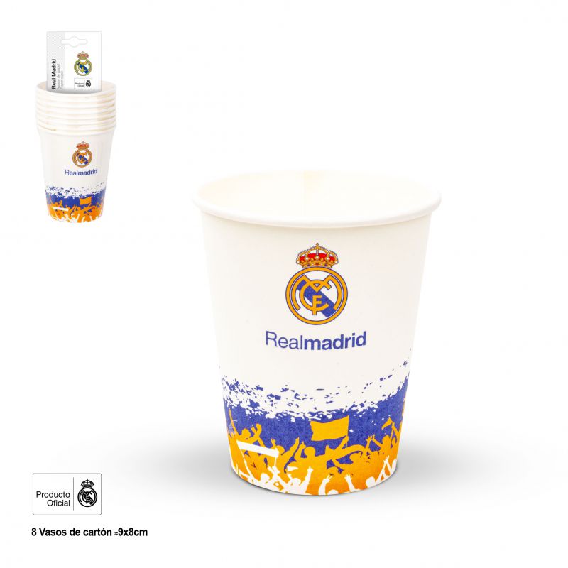 Real Madrid Pappersmuggar 8-pack Aficion