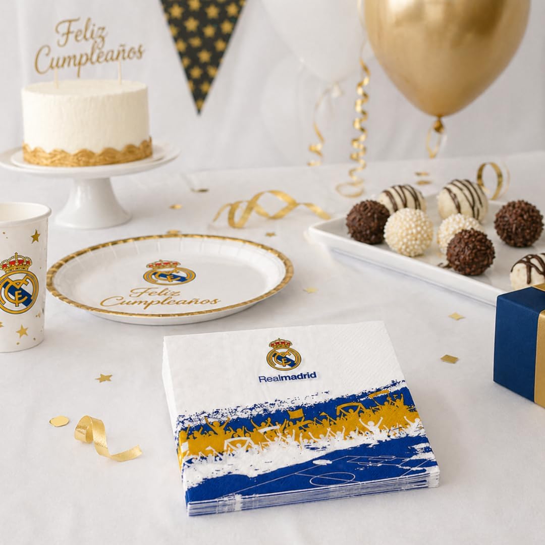 Real Madrid Servetter 12-pack Aficion - 2