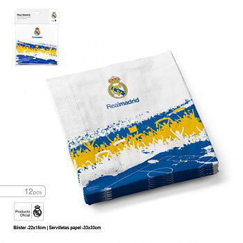 Real Madrid Servetter 12-pack Aficion