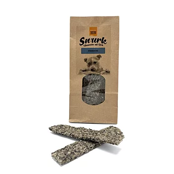 Sn'urk laxstrips avlånga hälsosamma snacks till hunden