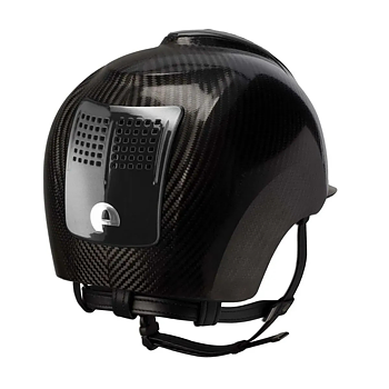 KEP CARBON HELMET E-LIGHT SHINE / 3 BLACK SHINE INSERTS