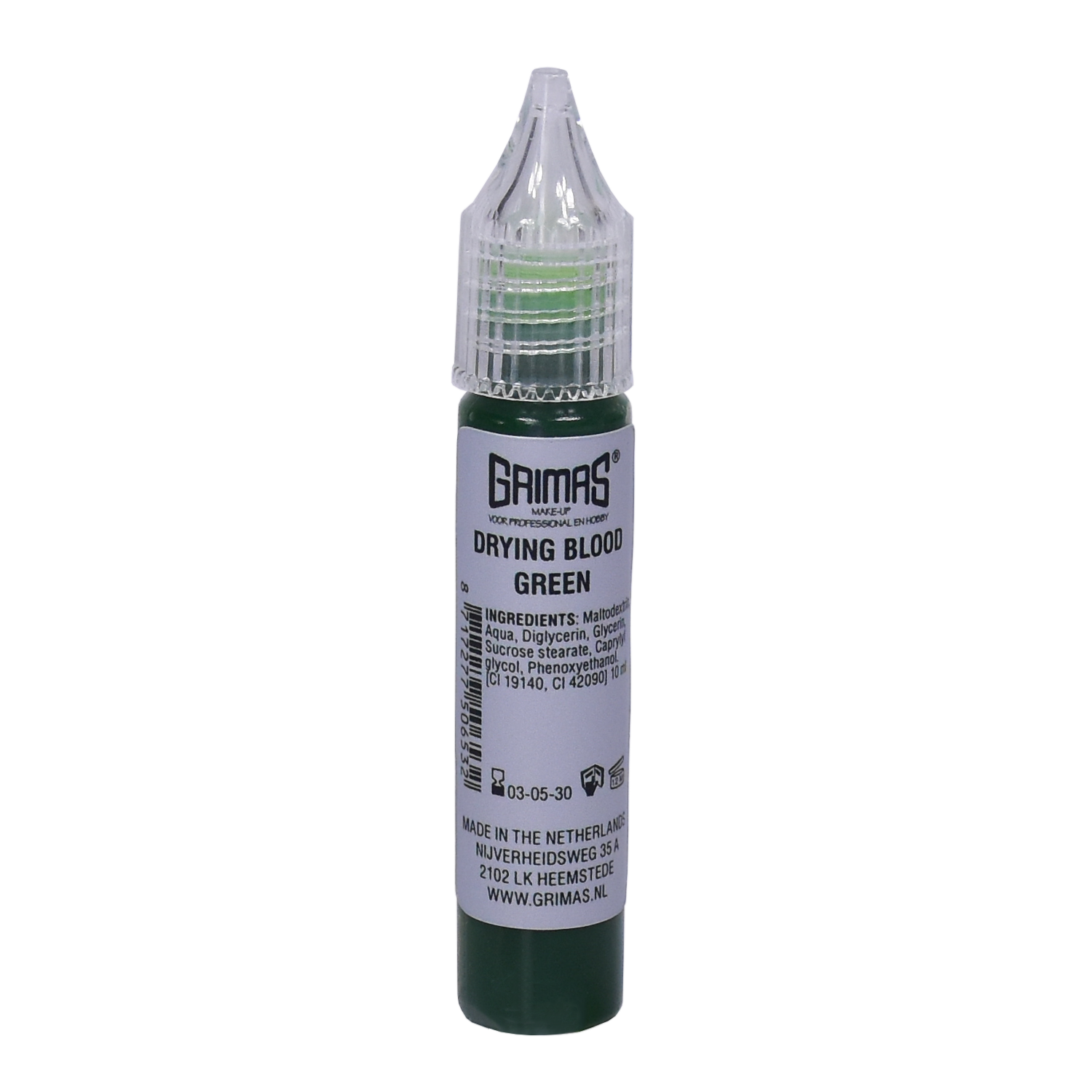 Grimas Drying Blood 10 ml - GREEN / ZOMBIE / MONSTER