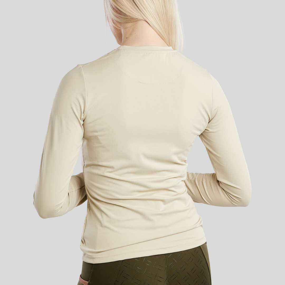 MONTAR MONILLE LONG SLEEV WHIT ROSEGOLD PRINT - WARM GRAY - 4