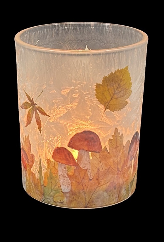 Lantern - Vase - Mushrooms - Medium - 12,5x10 cm - 3