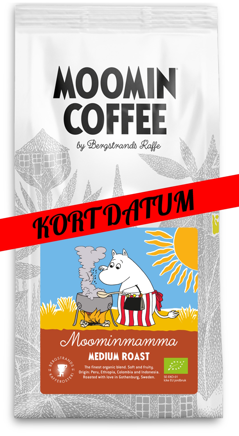 KLIPPVARA - Muminkaffe Muminmamman - Mellanrost 250 gram Ekologiskt BRYGGMALET - Bergstrands Kaffe