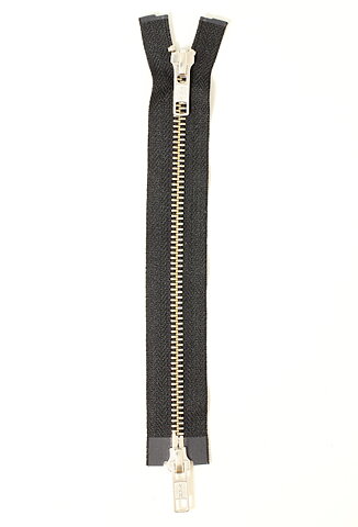 BLIXTLÅS 6 MM SILVER  60 CM DB/2V  YKK