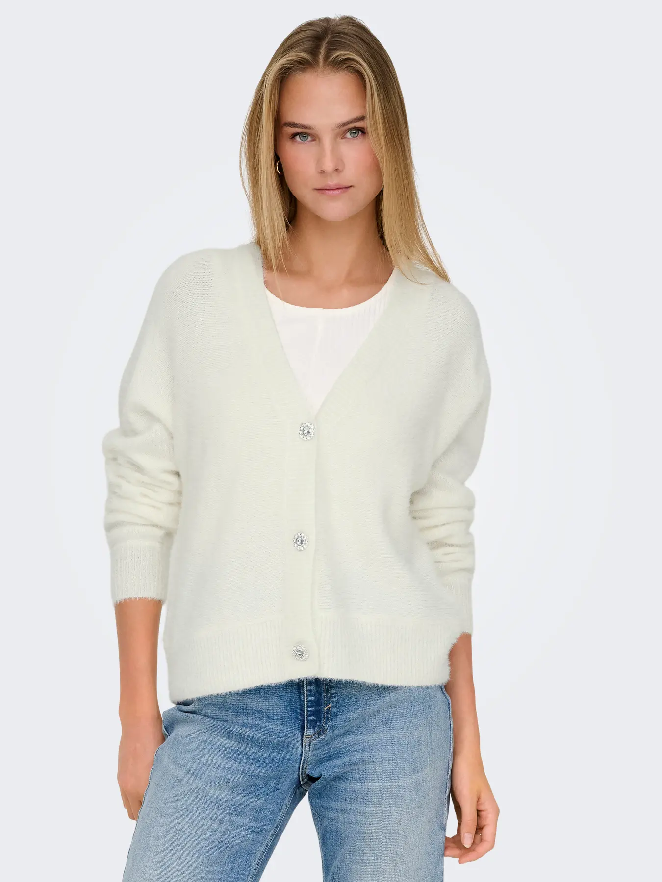 Only - Ella Cardigan Vit - 6