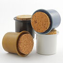 Stig Lindberg (1960s) Four Colorful Jars with Cork Lids (5)