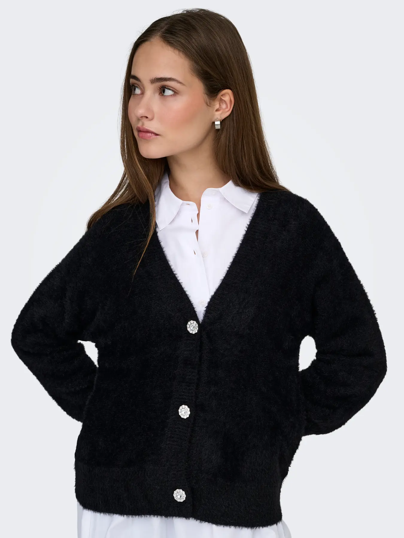 Only - Ella Cardigan Svart - 5